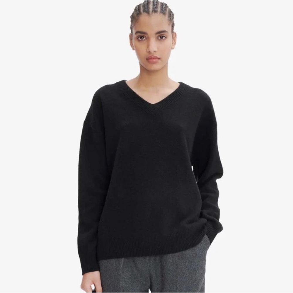 A.P.C. black V-neck sweater